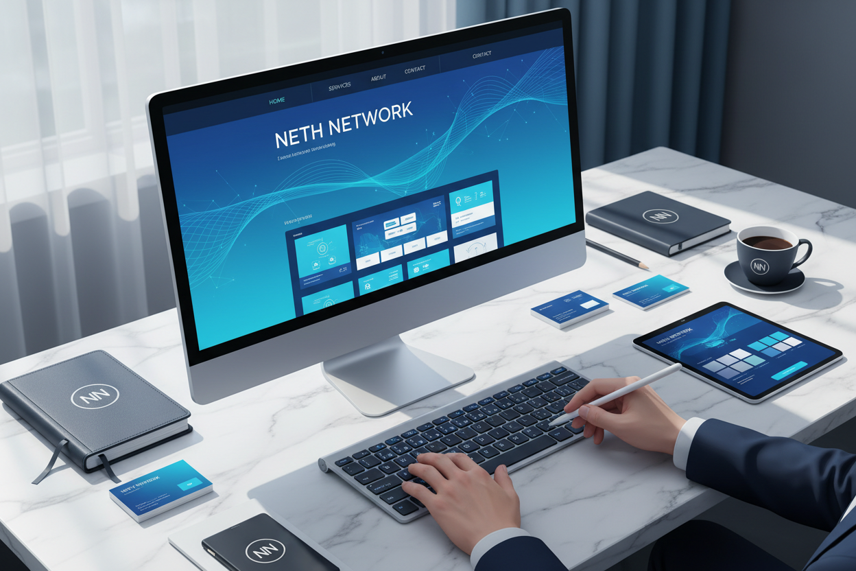 Opzetten van professionele website-template